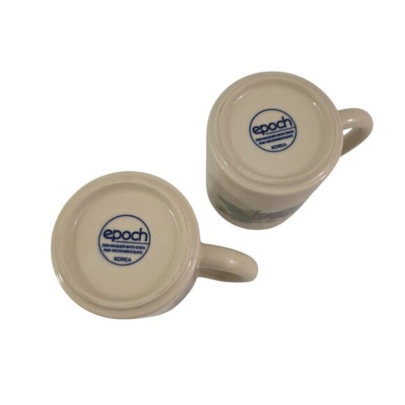 Epoch Wholesome Cups Fruit Pattern 12 Oz Stoneware Coffee Tea Mugs – Set of 2 - Picture 5 of 16